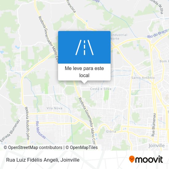 Rua Luiz Fidélis Angeli mapa