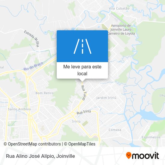 Rua Alino José Alípio mapa