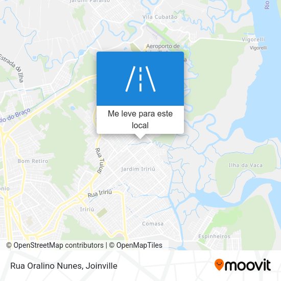 Rua Oralino Nunes mapa