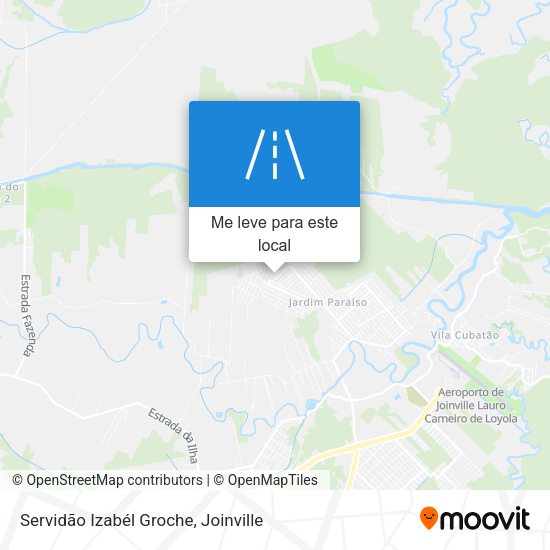 Servidão Izabél Groche mapa