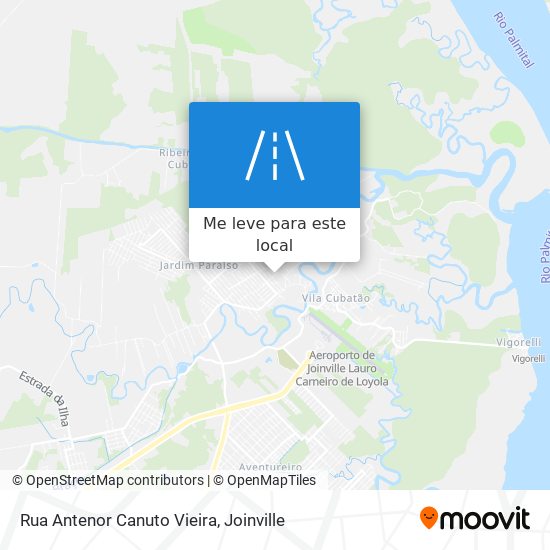 Rua Antenor Canuto Vieira mapa