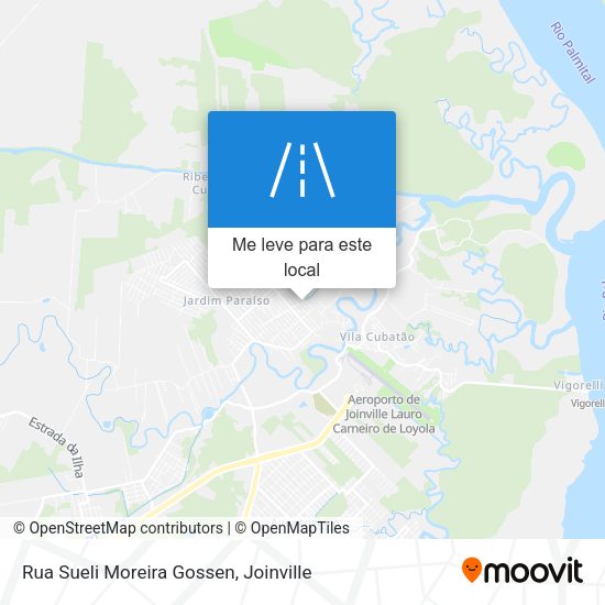 Rua Sueli Moreira Gossen mapa
