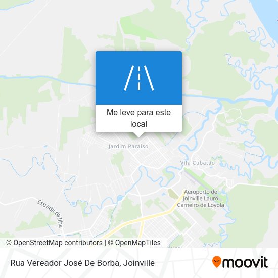 Rua Vereador José De Borba mapa