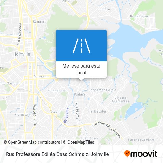 Rua Professora Ediléa Casa Schmalz mapa