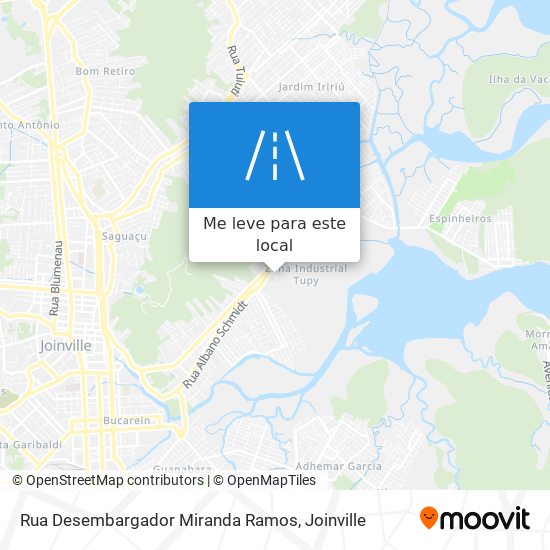 Rua Desembargador Miranda Ramos mapa