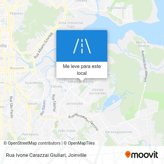 Rua Ivone Carazzai Giuliari mapa