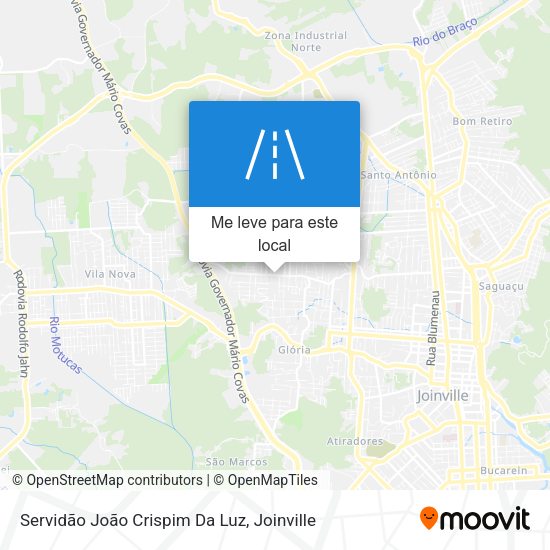 Servidão João Crispim Da Luz mapa