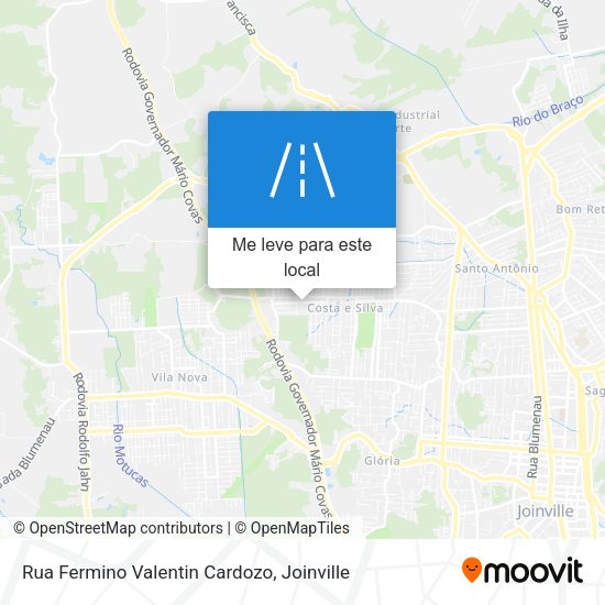 Rua Fermino Valentin Cardozo mapa