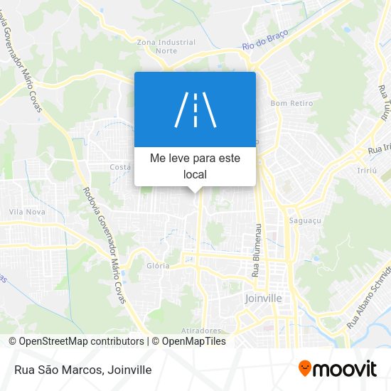 Rua São Marcos mapa