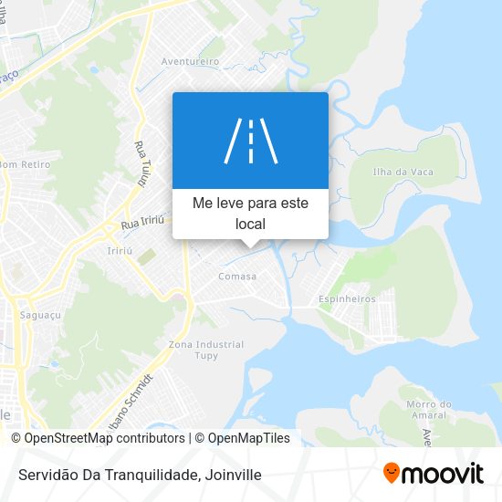 Servidão Da Tranquilidade mapa