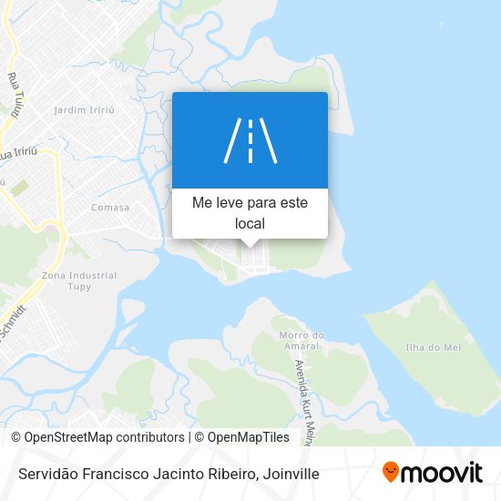 Servidão Francisco Jacinto Ribeiro mapa