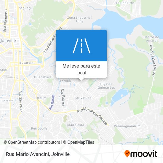 Rua Mário Avancini mapa