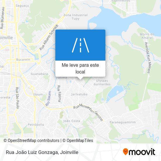 Rua João Luiz Gonzaga mapa