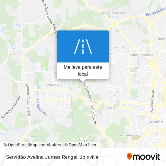 Servidão Avelina Jumes Rengel mapa