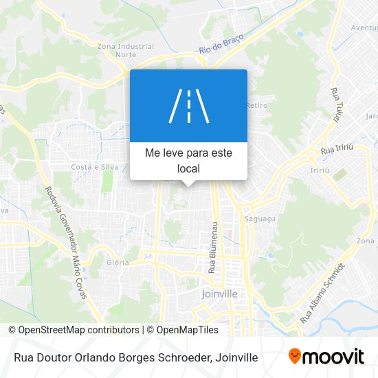 Rua Doutor Orlando Borges Schroeder mapa