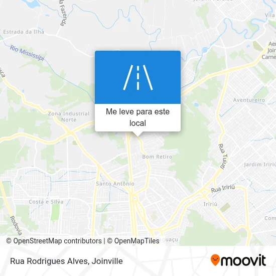 Rua Rodrigues Alves mapa