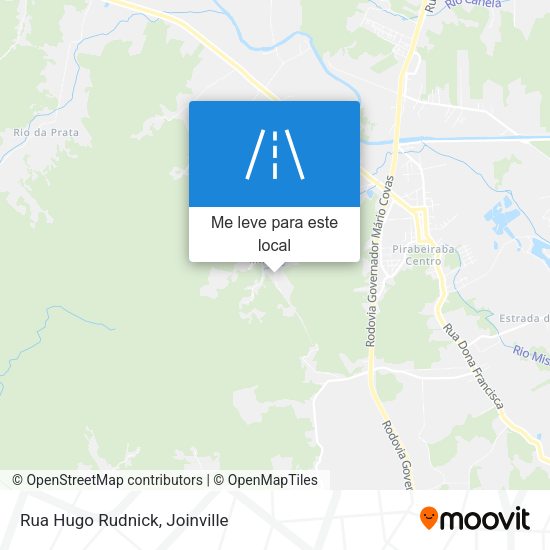 Rua Hugo Rudnick mapa