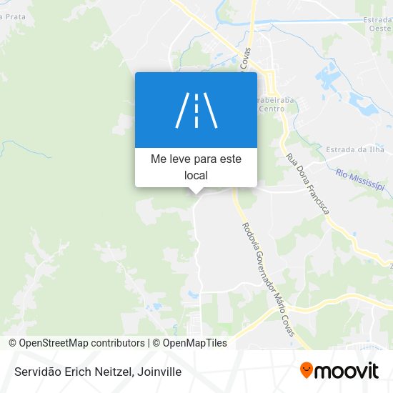 Servidão Erich Neitzel mapa