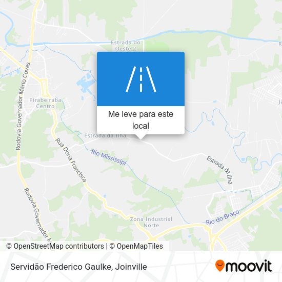 Servidão Frederico Gaulke mapa