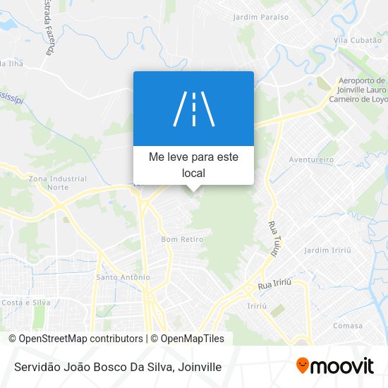 Servidão João Bosco Da Silva mapa