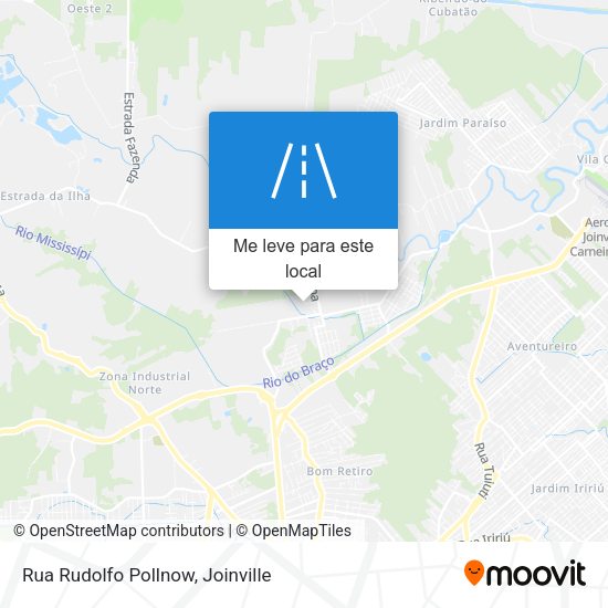 Rua Rudolfo Pollnow mapa