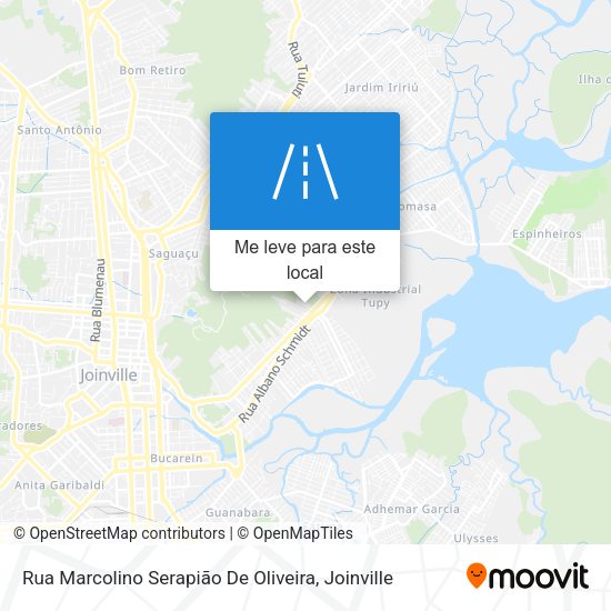Rua Marcolino Serapião De Oliveira mapa