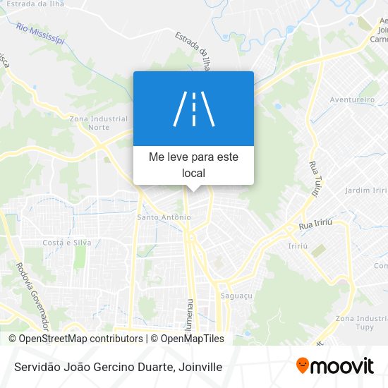 Servidão João Gercino Duarte mapa