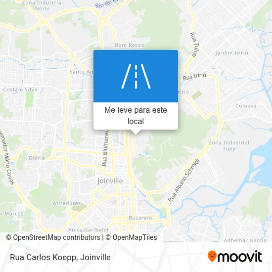 Rua Carlos Koepp mapa