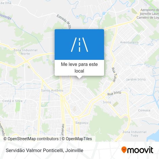 Servidão Valmor Ponticelli mapa