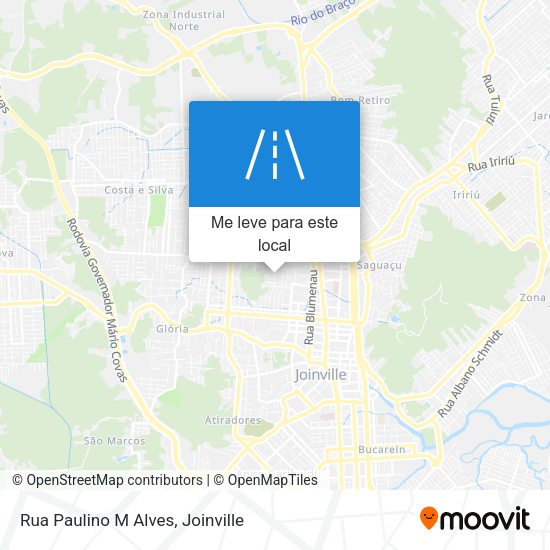 Rua Paulino M Alves mapa