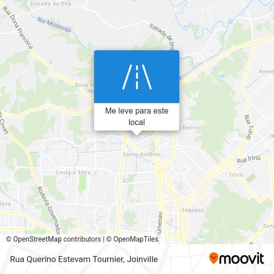 Rua Querino Estevam Tournier mapa