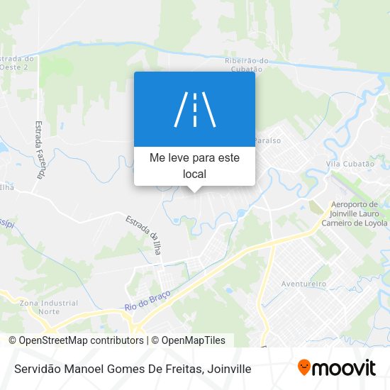 Servidão Manoel Gomes De Freitas mapa