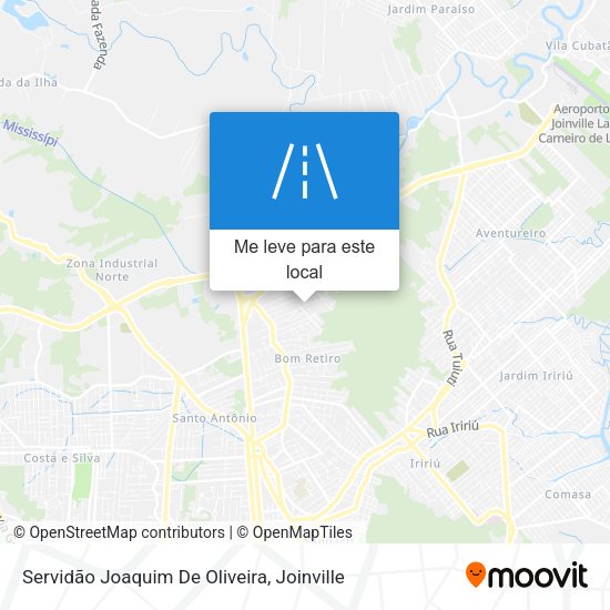Servidão Joaquim De Oliveira mapa