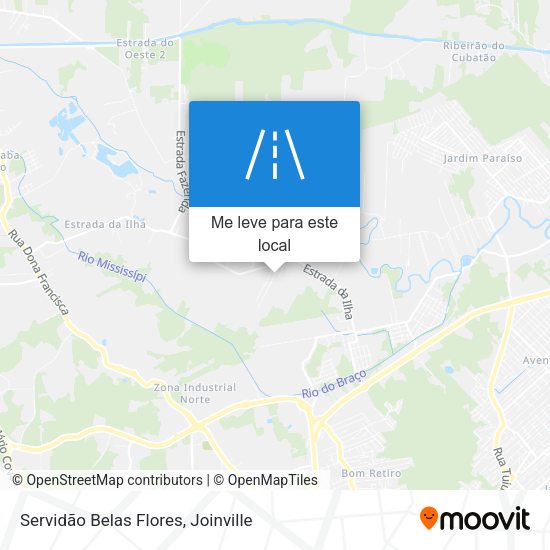 Servidão Belas Flores mapa