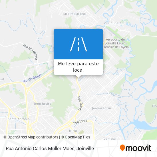 Rua Antônio Carlos Müller Maes mapa