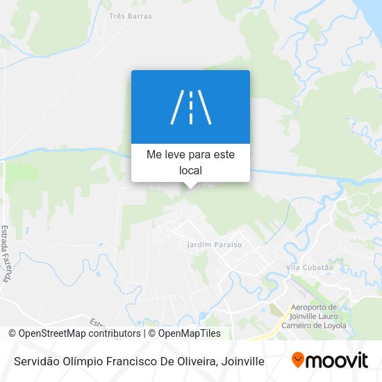 Servidão Olímpio Francisco De Oliveira mapa