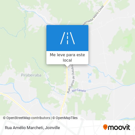 Rua Amélio Marcheti mapa