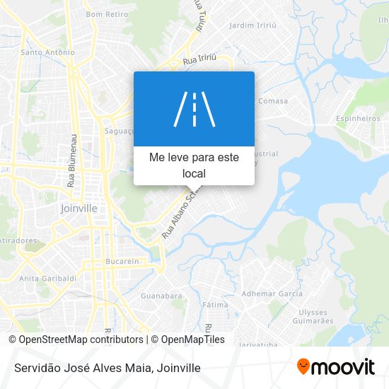Servidão José Alves Maia mapa