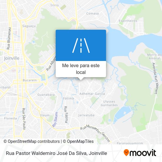Rua Pastor Waldemiro José Da Silva mapa