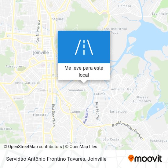 Servidão Antônio Frontino Tavares mapa