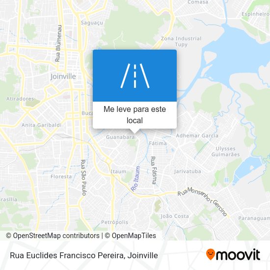 Rua Euclides Francisco Pereira mapa