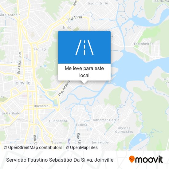 Servidão Faustino Sebastião Da Silva mapa