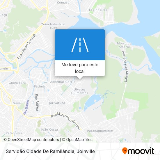 Servidão Cidade De Ramilândia mapa