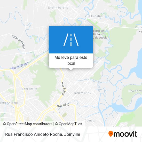 Rua Francisco Aniceto Rocha mapa