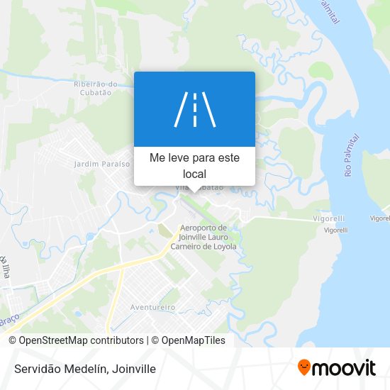 Servidão Medelín mapa
