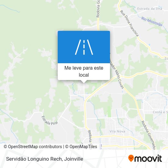 Servidão Longuino Rech mapa