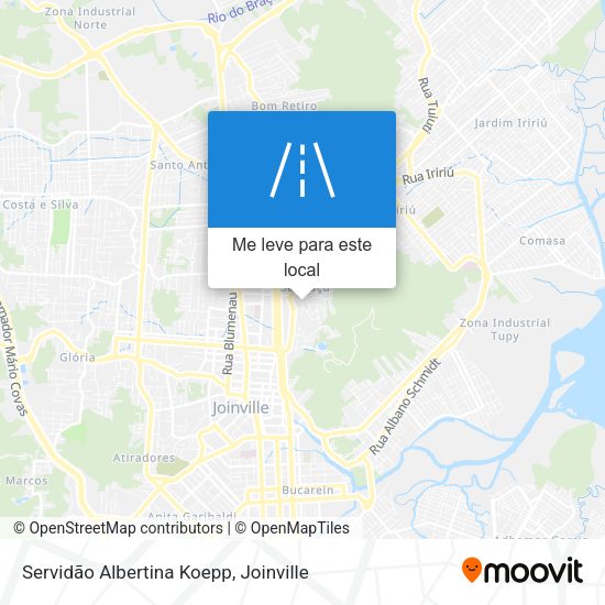 Servidão Albertina Koepp mapa
