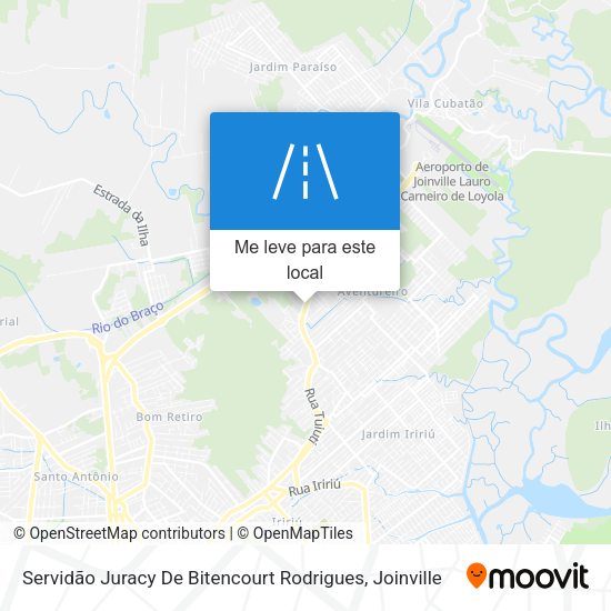 Servidão Juracy De Bitencourt Rodrigues mapa