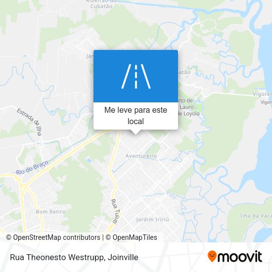 Rua Theonesto Westrupp mapa