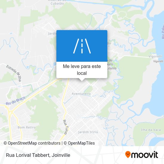 Rua Lorival Tabbert mapa